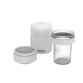 Bündle Bora Chalk White & Snack Container & Micro Compartment
